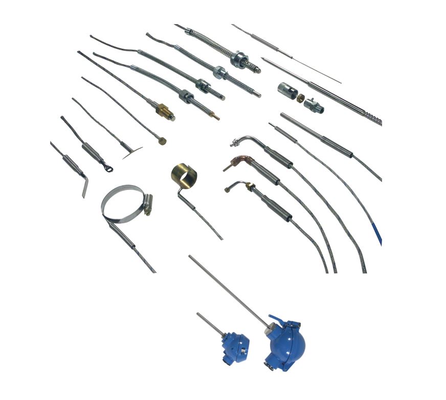 Sondes de température avec thermocouple et PT 100/1000